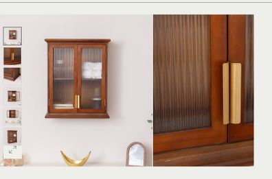 Melody Maison Glass Reeded Wall Cabinet Brand new in box