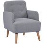 Upholstered Armchair, Grey Image 2