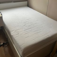 Solid Wood Bed with Mattress 120x200 cm Professional Carpenter Made