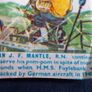 Victoria Cross Heroes Wax Gum Wrapper - Yellow Border. Image 4