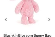 New JELLYCAT Blushkin Blossom Bunny Bag Charm