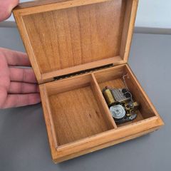 Vintage  Wooden Musical Jewellery Trinket Box