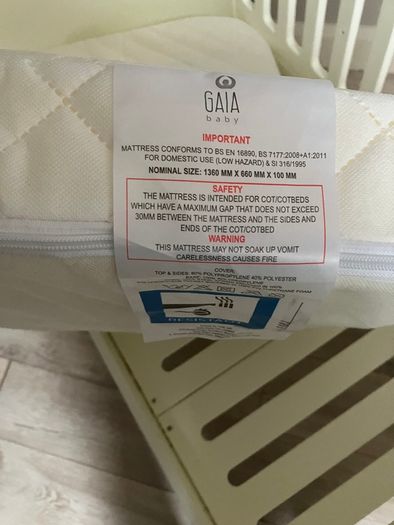 GAIA Baby Serena Convertible Cot Bed