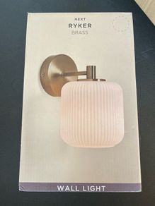 Brass wall light