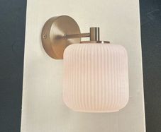 Brass wall light
