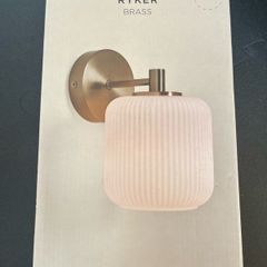Brass wall light