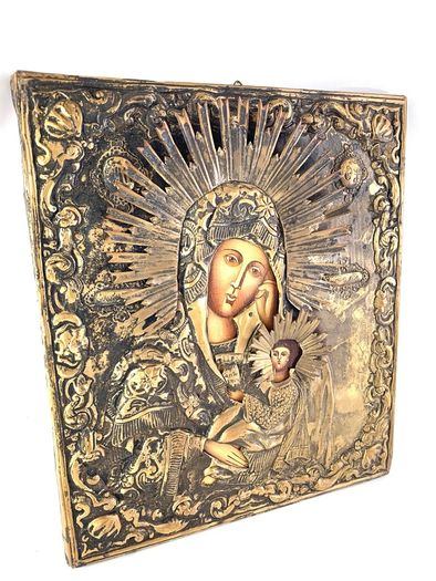 Vintage Virgin Mary of Kazan Icon