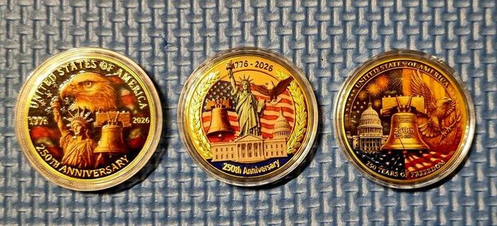 Coin 250th Anniversary of Establishment /  250th Anniversary Freedom / Commemorative Coin. New.
