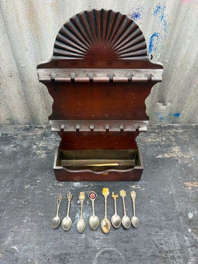 Vintage spoons and wall display piece c1960s