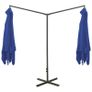 Double Parasol with Steel Pole Azure Blue 600x300 cm Image 10