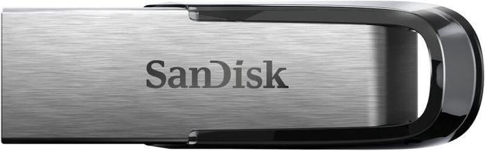 128GB Ultra Flair USB 3.0 Flash Drive USB stick, Memory stick with transfer speeds up to 150 MB/s, Password protection, Durable, Sleek Metal Casing Silver/Black