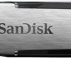 128GB Ultra Flair USB 3.0 Flash Drive USB stick, Memory stick with transfer speeds up to 150 MB/s, Password protection, Durable, Sleek Metal Casing Silver/Black