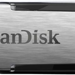 128GB Ultra Flair USB 3.0 Flash Drive USB stick, Memory stick with transfer speeds up to 150 MB/s, Password protection, Durable, Sleek Metal Casing Silver/Black
