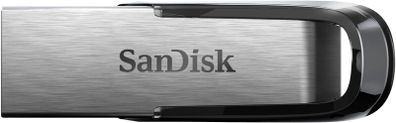 128GB Ultra Flair USB 3.0 Flash Drive USB stick, Memory stick with transfer speeds up to 150 MB/s, Password protection, Durable, Sleek Metal Casing Silver/Black