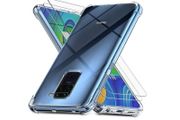 Xiaomi Redmi Note 9 - 2 Pack Screen Protector &amp; Clear Case Cover