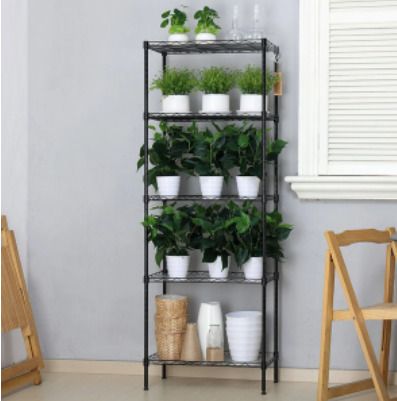 BRAND NEW 5 Tier Steel Wire Storage Rack Kitchen Microwave Shelf Multifunctional Stand