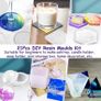 Resin Moulds Silicone, 21Pcs DIY Epoxy Resin Moulds Kit, Resin Kits for Beginners Making Jewelry/Candle/Soap, Include Coaster, Ashtray, Cube, Pyramid, Spherical, Pendant Mold (FREE POSTAGE) Image 5