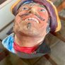 Early Vintage Legend Products Bossons Style Hand Painted Chalkware Wall Mount Bust Image 7