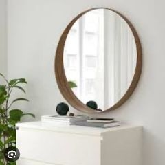Stockholm Ikea mirror 80cm dark wood