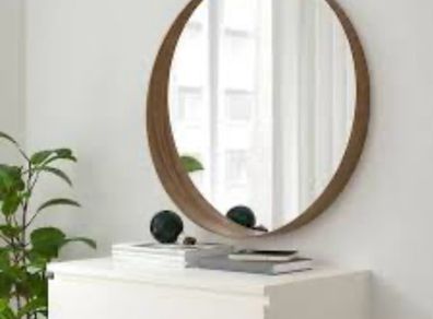 Stockholm Ikea mirror 80cm dark wood