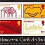 1975 Montserrat Souvenir Stamp Booklet including stamps from Carib Artifacts Series MNH Image 2