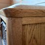 REDUCED Oak seat with wicker basket for hallway or end of the bed Image 8