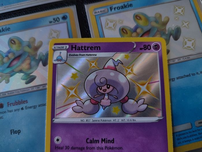 Hattrem ! Baby Shiny ! Shiny Rare ! from Shining Fates Set ! 2019 ! Pokemon Card !
