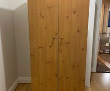 wooden wardrobe