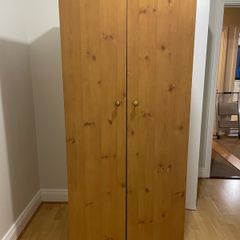 wooden wardrobe