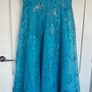 Stunning Blue Debs Dress (strapless or with straps) with sparkle) Image 3
