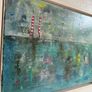 Original Art Irish Art Original Seascape Poolbeg Chimneys Dublin aesthetic Image 7