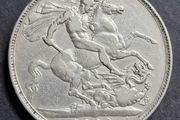 1889 Queen Victoria Silver Crown coin