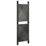 4-Panel Room Divider Poly Rattan Anthracite 240x200 cm Image 4