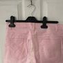 Baby pink denim shorts Image 3