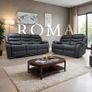 Roma Recliner Sofa 3+2 Dark Grey Image 4