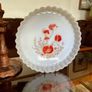 Arcopal 27 cm Flan Quiche Dish Poppy Flowers Milk Glass Image 3