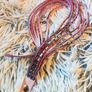 Purple Boho Multi-Layer Leather Bracelet with Rhinestones Image 5