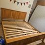 Superking solid oak size bed Image 4