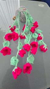 Handmade Crochet Hanging Flower Pot