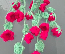 Handmade Crochet Hanging Flower Pot