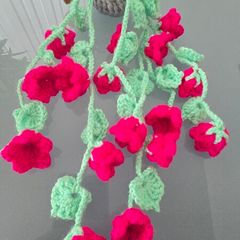 Handmade Crochet Hanging Flower Pot