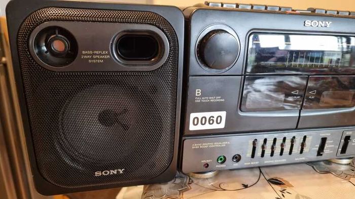 From 1992 Sony CFS-W430 Vintage Radio Cassette recorder, working perfect.