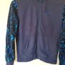 Nike camo full zip hoodie size medium ptp 22" navy in good condition Image 5