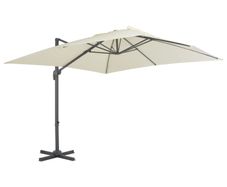 Cantilever Umbrella with Aluminium Pole 300x300 cm Sand