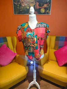 Vintage 80s 90s Blouse Made in Ireland