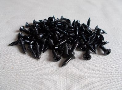 Fender Style Pickguard Screws #4 1/2" (Black)