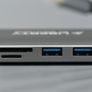Advanced 8-in-1 USB-C 3.1 Multi-Port RJ-45 HDMI SD/TF slot 3x USB-A 3.0 port Hub Image 6