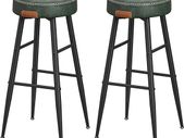 Set of 2 Bar Stools faux leather
