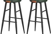 Set of 2 Bar Stools faux leather