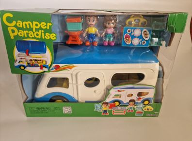 Keenway Camper Paradise Playset Camper Van Toy with Figures & Accessories NEW
